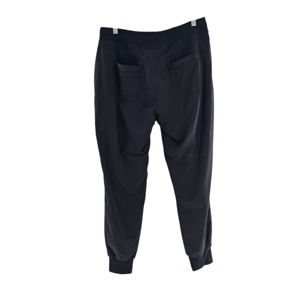 Athleta City Lined Jogger Pants Womens 8 Black Sweatpants Stretch Drawstring Gym - Picture 7 of 8